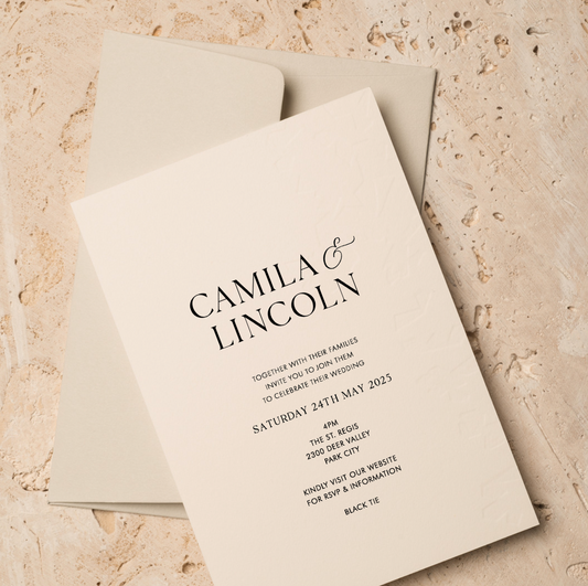 'Camila' Wedding Invitation
