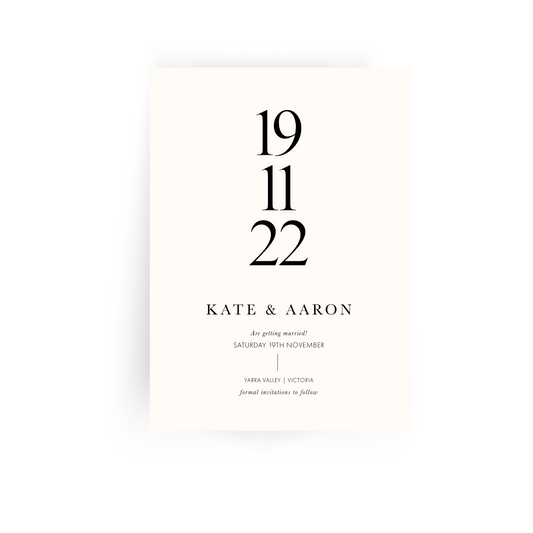 'Kate' Save the Date Invitation