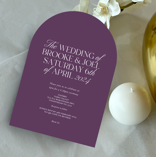 'Brooke' Wedding Invitation