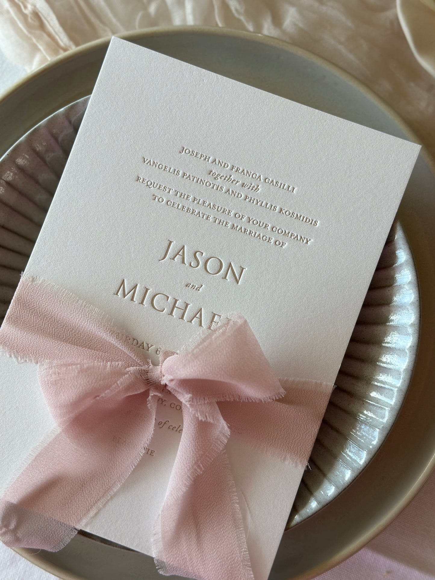 ‘Michaela’ Wedding Invitation