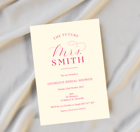 'Georgia' Bridal Shower Invitation