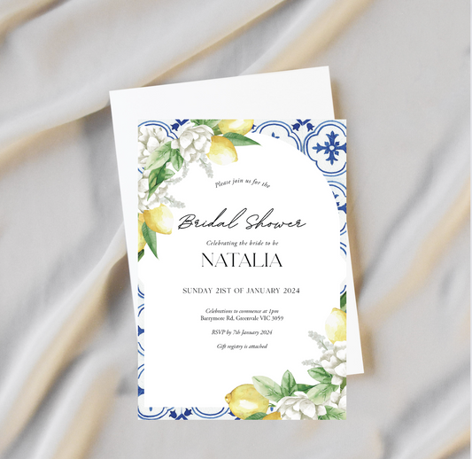 'Natalia' Bridal Shower Invitation