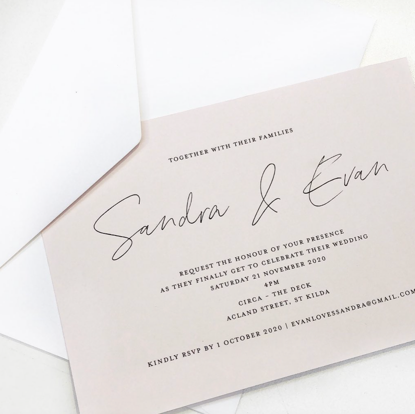 'Sandra' Wedding Invitation