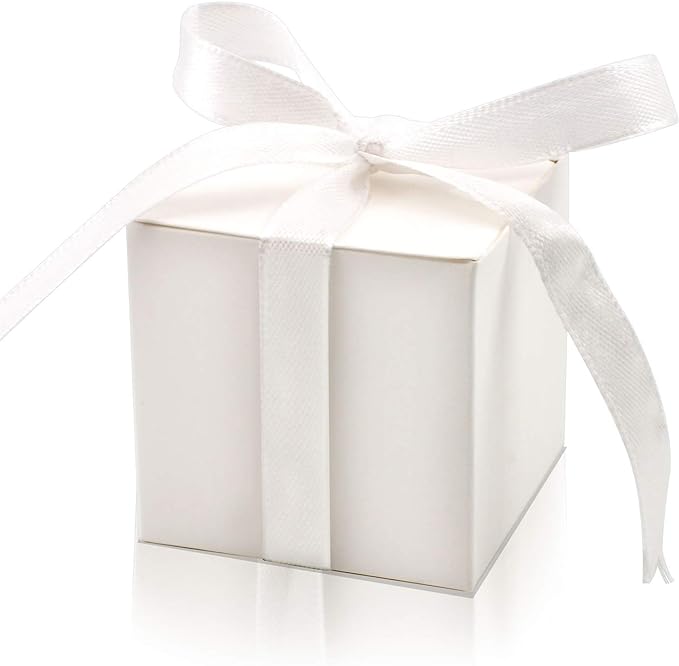 White- Flat Pack Favour Box (perfect for sugared Almonds)
