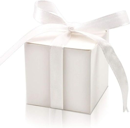 White- Flat Pack Favour Box (perfect for sugared Almonds)