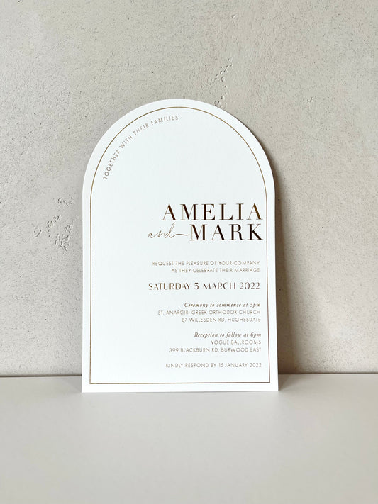 'Amelia' Wedding Invitation