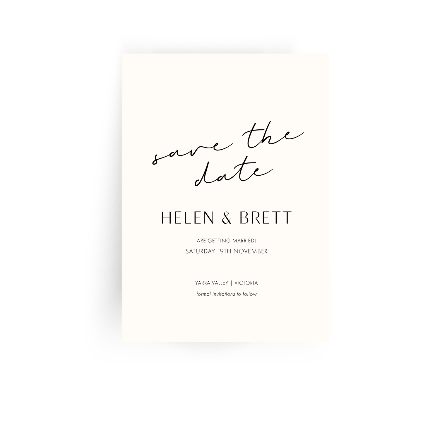 'Helen' Save the Date Invitation