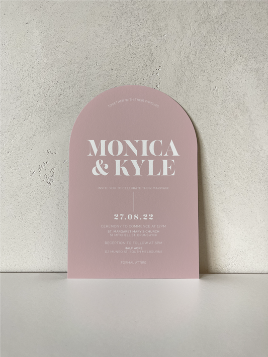 'Monica' Arch Wedding Invitation