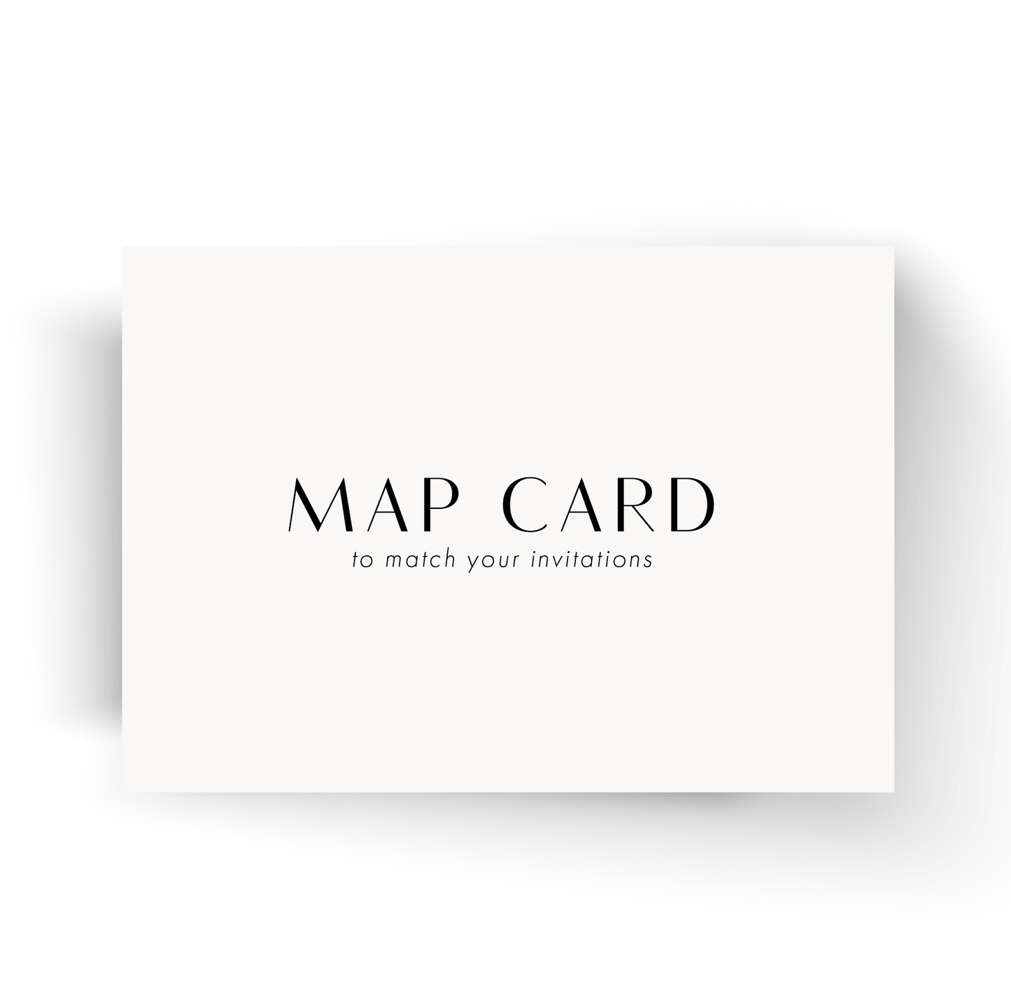 MAP CARD to match your invitations