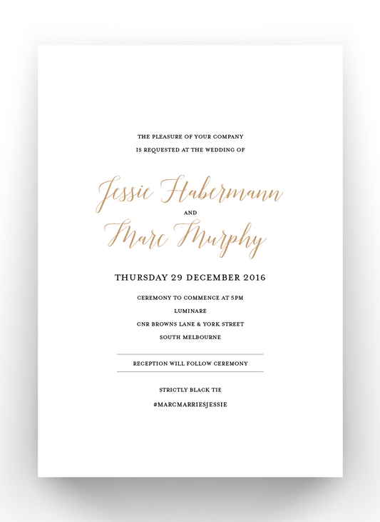 'Jessie Murphy' Wedding Invitation