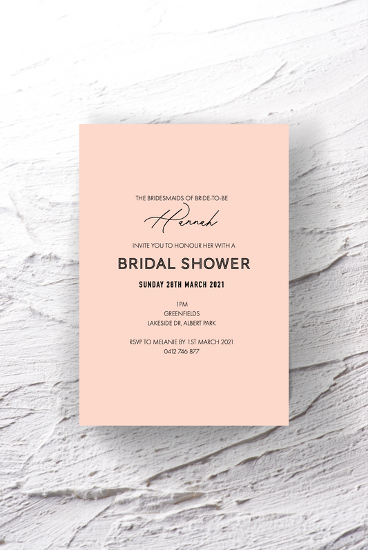 'Hannah' Bridal Shower Invitation